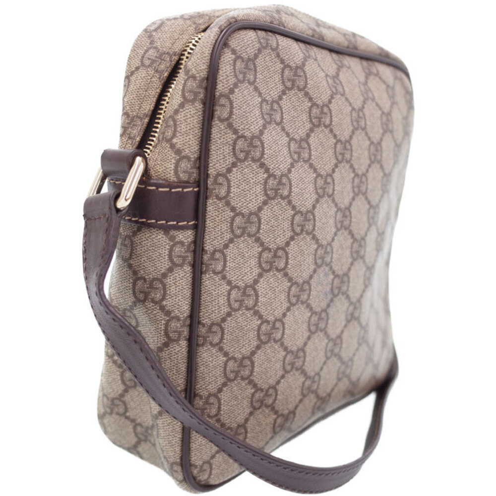 Gucci Plus Messenger Bag GG Brown Flat Monogram Crossbody